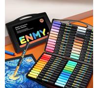 Stylos marqueurs à la peinture acrylique, 48 couleurs, marqueurs liquides directs, adaptés pour textiles, tissus, toile, verre, bois, papier, et travaux de bricolage