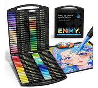 Stylos marqueurs à peinture acrylique, 80 couleurs, encre liquide directe, adaptés pour textiles, toile, verre, bois, papier, et travaux de bricolage
