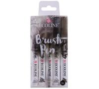 Stylos pinceaux - TALENS - Ecoline - Gris - 5 pcs - Unisexe