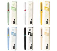 Stylos plume, écriture fluide, design ergonomique, lot de 6, 6 couleurs