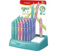 Stylos-plumes KEYROAD Exact, lot de 24 + 1 offert, présentoir, couleurs assorties