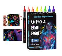 Stylos pour peinture corporelle, 18 pièces, imperméables à la transpiration, couleurs vives temporaires et sûres, stylos faux tatouages pour adultes | Concerts, fêtes à thème, festivals, événements
