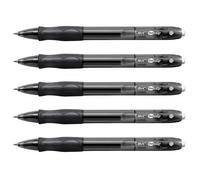 Stylos Roller - BIC - Gel-ocity GEL - Pointe Moyenne 0,7mm - Rechargeable - Noir