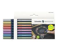 Stylos Roller Métalliques - Schneider - Paint-It 050 - Lot De 8 - Pointe Fine - Couleurs Assorties - 0,4 Mm