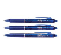 Stylos Roller PILOT FRIXION BALL CLICKER 10 - Lot de 3 - Pointe Moyenne Bleu