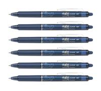 Stylos roller - PILOT - FriXion Ball Clicker - Lot de 6 - Effaçable - Rechargeable - Pointe fine 0.7mm