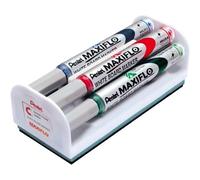 Stylotel Maxiflo Marqueur Pointe Fine Pour Tableau Blanc - Assorti (Lot De 4)