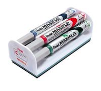 Pentel Marqueur pour tableau blanc Stylotel MaxiFlo Pointe fine Assorti (Lot de 4)