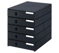 styro 23100-90 Schubladenbox 5schübe schwarz