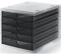 styro 275-8430.924 styro box à tiroirs styroswingbox light anthracite DIN C4 avec 5 tiroirs