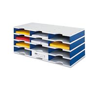 styro Doc 268030438 Station de tri trio avec 12 compartiments 723 x 331 x 293 mm (l x p x h)