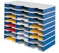 Industrial Quality Supplies STYRO Plateau de tri Trio 24 compartiments H573×I723×P331mm polystyrène gris/bleu Quantité:1