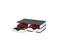 styro styro station de classement styrodoc duo, 4 compartiments, noir