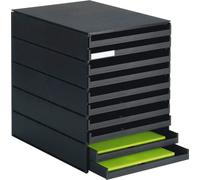 styro styroval pro - Polystyrène - noir - A4 - 10 tiroir(s) - 243 mm - 2 cm