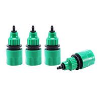 SuanQ Tuyau D'Arrosage Pipe Adaptateur A Usage Unique Raccord de Connecteur de pour Irrigation Paquet de 4