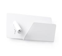 SUAU Applique Murale Avec USB Droite Blanc Mat