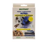 SUBITO - Piège Mites Alimentaires/vestimentaires - Action Longue durée sans Odeur - Convient placards et Cuisines - Lot de 2 pièces - Taille Unique Blanc