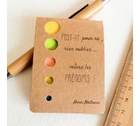 Sublimagecreations Carnet personnalisé avec post-it gravé au laser - Cadeau maîtresse, maître ou ATSEM - Bloc mémo avec prénom et année scolaire - Cadeau fin d'année scolaire