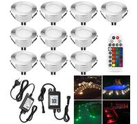 SUBOSI 10x Bluetooth RGBWW Spot Encastrable Exterieur Dimmable 1.5W Ø61mm IP67 Étanche 16 millions Intelligent de couleurs Spot led Extérieur Encastrable IntelligentKit Complet