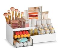 Subsky Organisateur de Maquillage avec tiroirs, Make Up Storage Cosmetic Dressing Table Organizer Makeup Box avec tiroirs pour Commode, Chambre, Salle de Bain