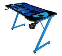 Subsonic - Bureau Gaming Brawl Stars 120 x 60 cm pour PC Gamer | Licence Officielle - Plateau Noir Finition Carbonne Recouvert d'un Tapis de Souris XXL - Support de casque et Porte-Goblet