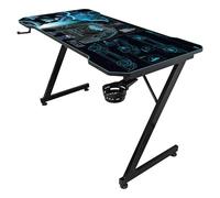 Subsonic - Bureau Gaming Ergonomique Finition Carbone avec Tapis de Souris XXL Batman pour PC Gamer - Licence Officielle