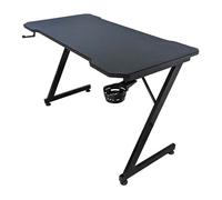 Subsonic – Bureau gaming ergonomique finition carbone avec tapis de souris intégral pour PC gaming