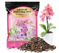 Substrat Premium pour Orchidées GOTVUGE 2L - Mélange d'Écorce et Perlite - Drainage Amélioré, Aération Optimale et Ventilation des Racines pour Rempotage