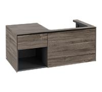 Villeroy und Boch Subway 3. 1930 C57101RK 100,1x42,25x51,6cm, sans LED / poignée Volcano black, stone oak