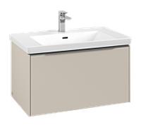 Villeroy und Boch Subway 3. 1930 C57300VN 77,2x42,9x47,8cm, sans LED / poignée aluminium brillant, gris cachemire