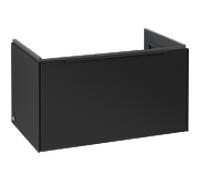 Villeroy & Boch, Meuble sous-lavabo Subway 3.0 C57301VL, 1 tiroir, 77,2x42,9x47,8 cm, Noir volcan