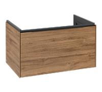 Villeroy und Boch Subway 3. 1930 C573L1RH 77,2x42,9x47,8cm, avec LED / poignée Volcano noir, chêne kansas