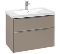 Villeroy und Boch Subway 3. 1930 C57400VM 77,2x57,6x47,8cm, sans LED / poignée aluminium brillant, taupe