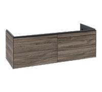 Villeroy & Boch Subway 3.0 armoire sous lavabo, 2 tiroirs, lavabo au centre, 1272x429x478mm, C60101RK