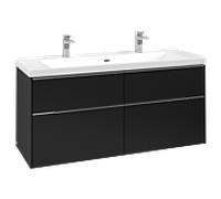 Villeroy und Boch Subway 3. 1930 C60200VL 127,2x57,6x47,8cm, sans LED / poignée aluminium brillant, noir volcan