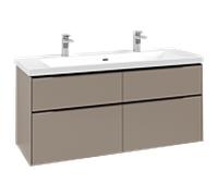 Villeroy und Boch Subway 3. 1930 C602L1VM 127,2x57,6x47,8cm, avec LED / poignée Volcano noir, taupe