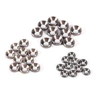 Subzonal-10 Pièces Rondelles À Vis M5 Gris Titane, Rondelles À Tête Fraisée En Alliage D'aluminium Avec Une Dureté Élevée Et Une Longue Durée De Vie Pour La Résistance