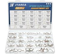 SUBZONAL-15Tailles Collier Durite Essence Set 5 6 7 8 9 10 11 12 13 14 15 16 17 18 20 mm Clip à Ressort Tuyau Serrage Durite Essence Serre-joints à Tuyaux