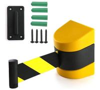 Subzonal-Bande D'isolation 10m/32ft, Barrière De Ceinture Rétractable À Montage Mural Fixe, Barrières De Contrôle Des Foules Avec Vis, Ceinture Jaune Fonctionne Dans L'épicerie, Le Magasin De Détail,