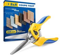 SUBZONAL-Ciseaux Coup Tout Multifonction Multi-usage pour Bricolage et Maison205mm. Lame en Acier Inox 50mm HRC 50-54