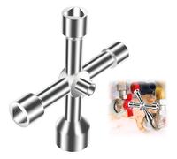 Subzonal-Clé Triangulaire 4 Voies 5 Tailles Diamètre, Clé Triangle Multifonction 7/10/12/13/18 Mm Pour Compteur D¿Eau, Ascenseur, Poubelles Et Armoires Électriques