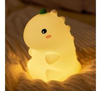 Subzonal-Dinosaure Veilleuse Enfant, Silicone Lampe De Chevet Enfant, Veilleuse Bébé Portable Rechargeable Enfant Tactile, Dinosaure Veilleuse Bebe Kawaii Deco Chambre Bebe, Cadeau Fille Garcon