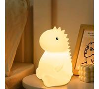 Subzonal-Dinosaures Veilleuse Pour Enfants, Lampe En Silicone Avec Lumière Chaude Dimmable Progressive & Lumière De 7 Couleurs, Rechargeable Usb Tactile, Veilleuse Portable Pour Enfant
