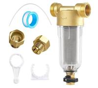 SUBZONAL-Filtre à Eau à Sédiments Spin Down, Pré-Filtre Fin Rinçable de 1 Pouce, Filtre Eau Réutilisable avec Adaptateur 3/4"", pour Tuyau d'Eau De Puits