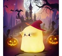Subzonal-Ghost Silicon Lamp, Creative Wizard Silicon Light, Lampe De Nuit Rechargeable, Veilleuse À Intensité Variable Avec Minuterie 30 Minutes, Veilleuse Pour L'allaitement, Convient Aux Enfants, A
