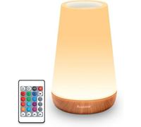 Subzonal-Lampe De Chevet, Veilleuse D'allaitement Nuit, Veilleuse Bébé Tactile Avec 13 Couleurs Rgb, 2500mah Rechargeable Usb, Lampe De Chevet Sans Fil Télécommande Pour Chambre Eanfant Salon Camping