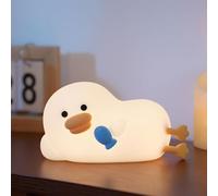 Subzonal-Lazy Canard Veilleuse Bébé, Veilleuse Enfant Rechargeable Avec 7 Couleurs 3 Luminosité, 30-Min Auto Timer, Lampe De Chevet Enfant, Pour La Crèche, Bureau,Cadeau Pour La Détente Et Le Plaisir