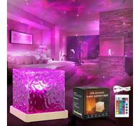 Subzonal-Led Aurore Projecteur Ciel Etoile, 16 Couleurs Cristal Lampe Projecteur Aurore Boréale, Télécommande Projecteur Galaxie Plafond Veilleuse Led, Pour Bébé Enfant Decoration Chambre Cinéma Mais