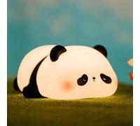 Subzonal-Led Veilleuse Enfant Bébé,3 Luminosité,Rechargeable,Fonction Minuterie, Mignon Veilleuse Filles, Lampe Panda En Silicone Tactile, Aimable Deco Pour Chambre D'enfant,Cadeau Garçon Fille Panda