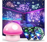Subzonal-Licorne Cadeaux Pour Filles 2 3 4 5 6 7 8 Ans, Projecteur De Ciel Étoilé, Veilleuse Pour Enfants À Partir De 3 À 9 Ans, Sirène, Projecteur, Veilleuse Champignon, Anniversaire
